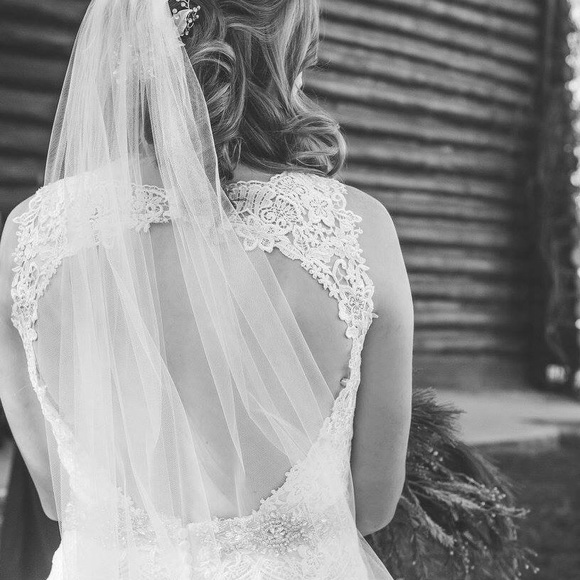 Wedding gown- limited design! Size 8 altered - Picture 3 of 8